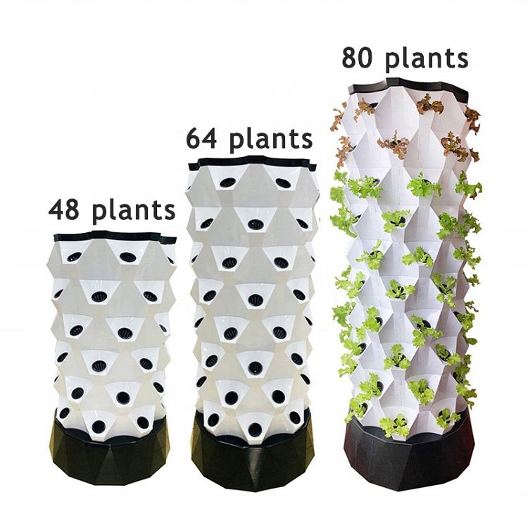 Agricultural Greenhouse Custom Horticultural Aeroponic Growing Towers Hydroponics Vertical Garden Systems