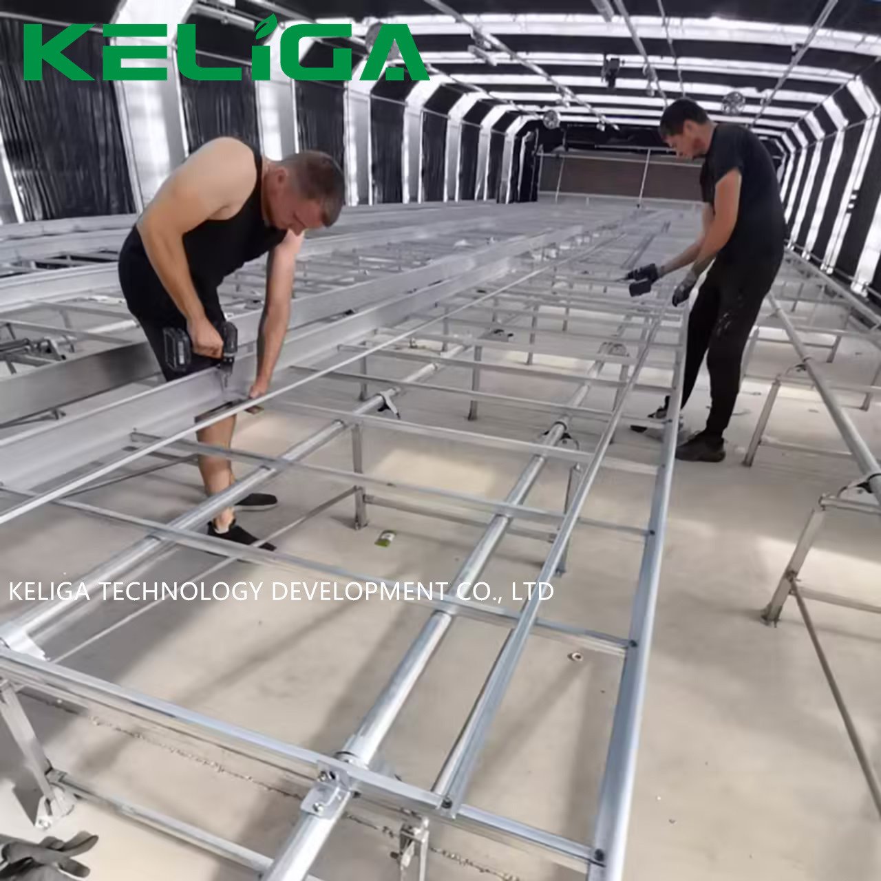 Professional Design Retractable Fully Automated Light Deprivation Green House Shade Net Blackout Cloth Greenhouse