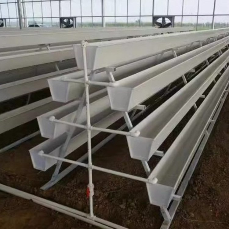 Gutter growing systems vertical strawberry gully for agriculture greenhouse pvc hydroponic gutter for strawberry