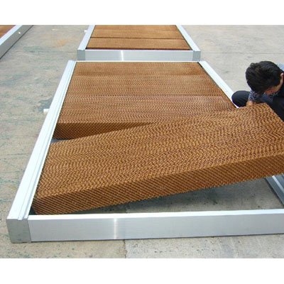 Large Wet Wall Evaporative Cooling panels Pad and Fan for Greenhouses Paper Product for Agriculture Greenhouse for Sale