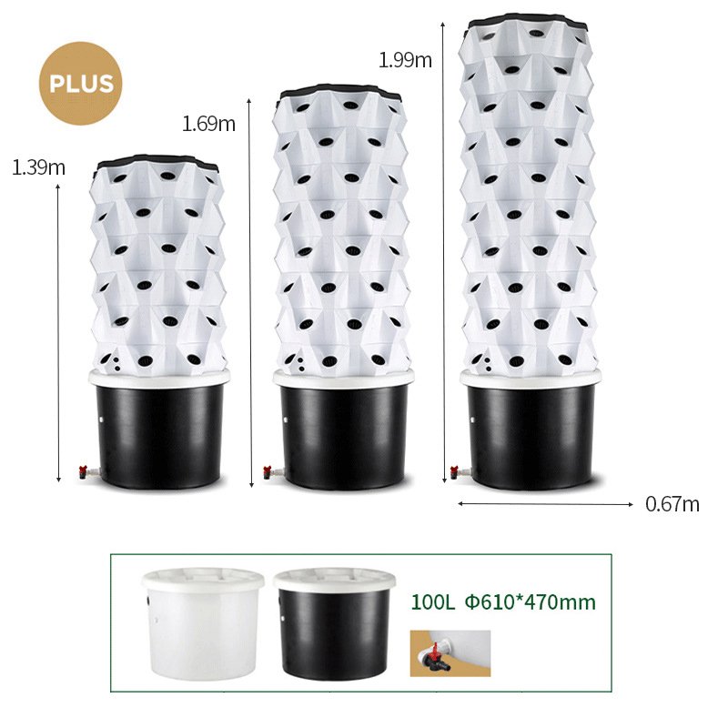 Greenhouse pineapple torre sistemi di coltivazione idroponica tower Vertical Hydroponic Grow Tower System