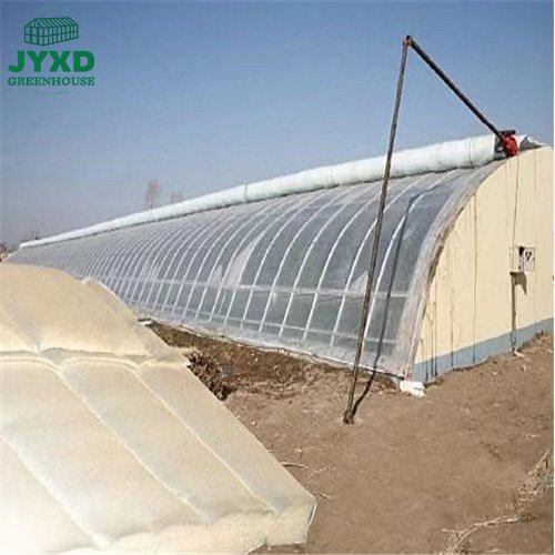 Cold resistant covering material for greenhouse with greenhouse insulation quilt