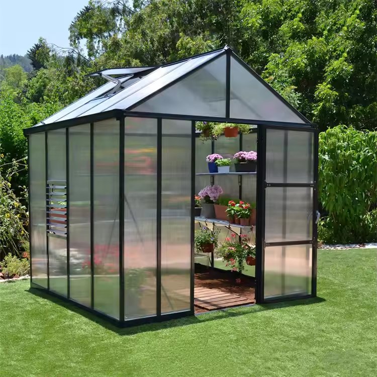 Commercial greenhouse agricultural frame plastic film tunnel manufacturer custom greenhouse