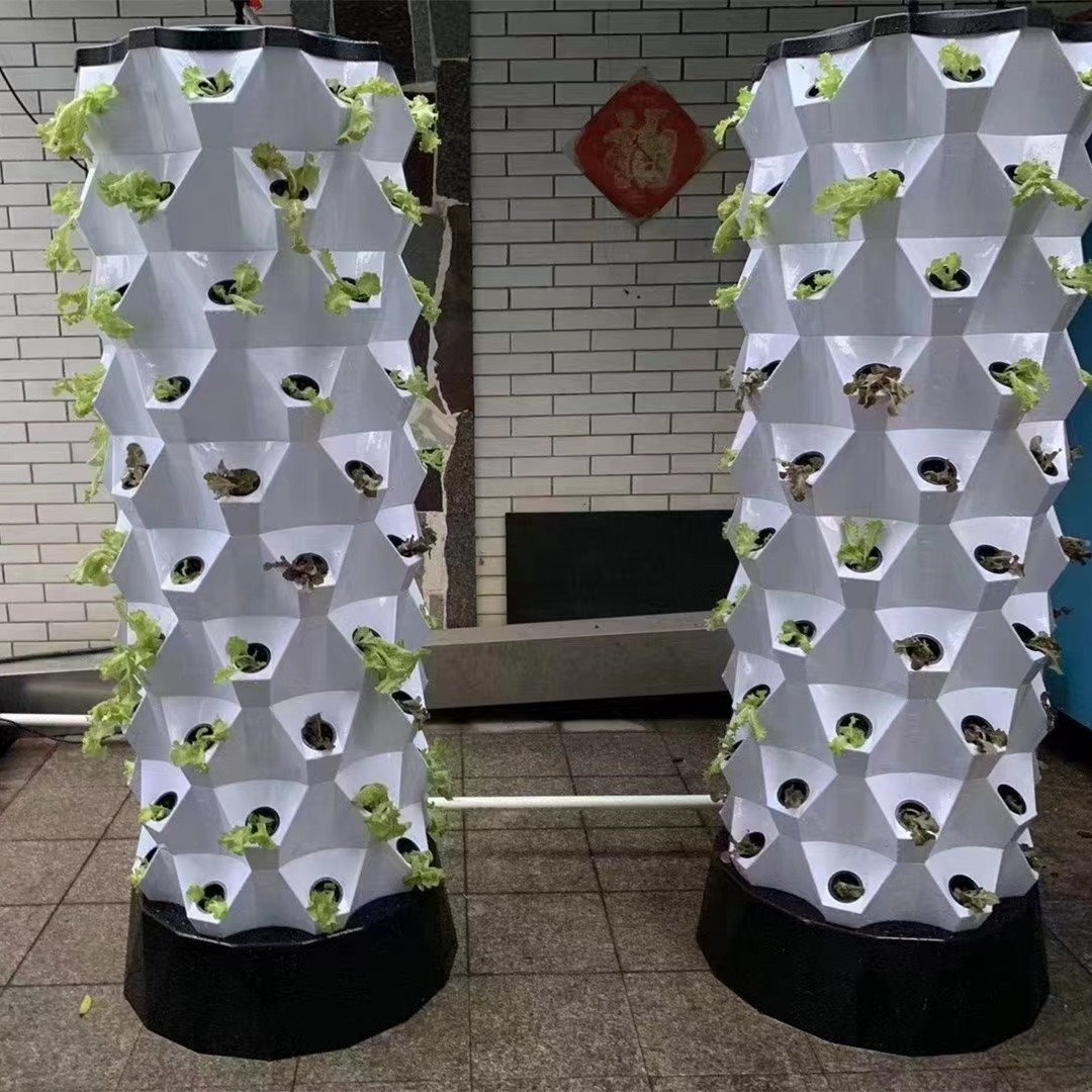 New agricultural greenhouse rotary aeroponic Tower garden vertical hydroponic system for planting