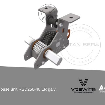 Pinion House Unit RSD250-40 LR Galvanized for Greenhouses - High Standard, From Turkey to the World