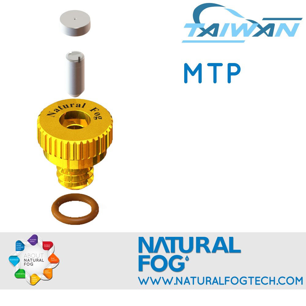 Taiwan Natural Fog Patio Cooling Pest Control Brass Mist Nozzle