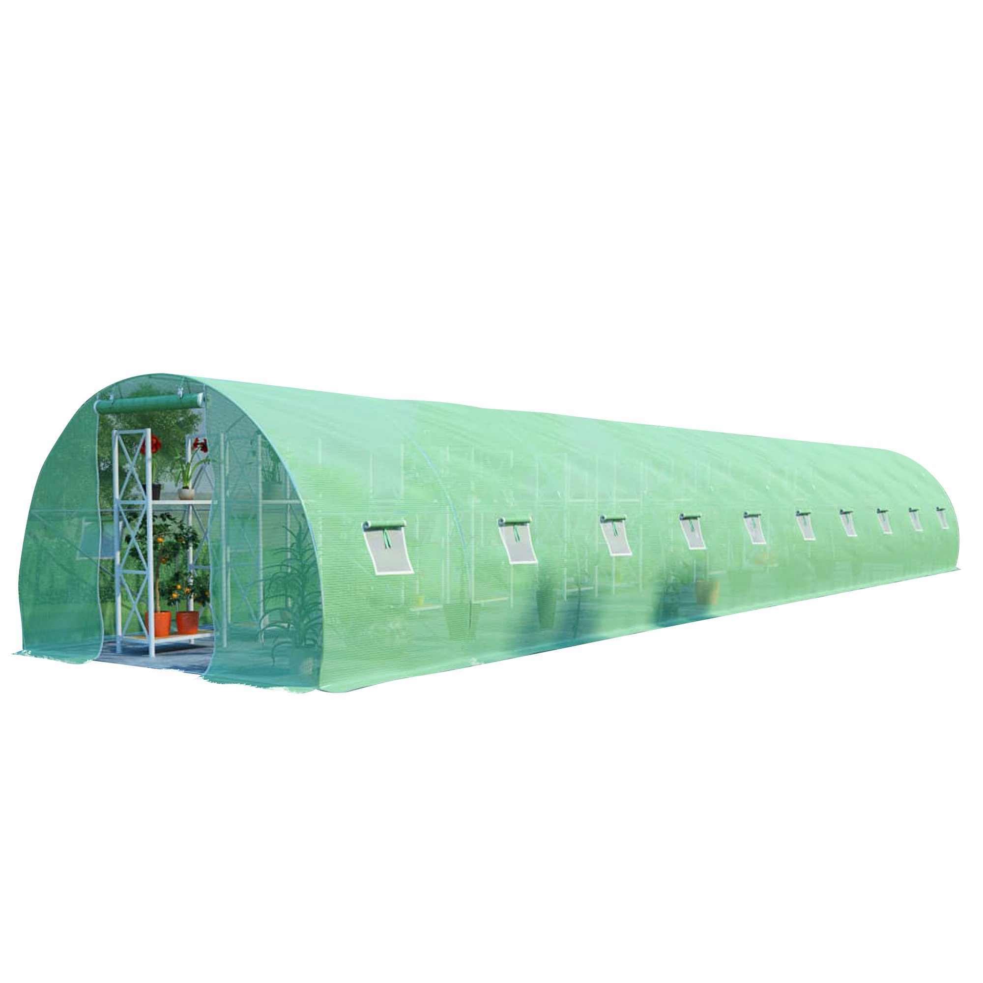 Hot Product 2024 Portable Walk-in Garden Greenhouse Outdoor Green House for Fruits, Vegetables, Plants, and Flowers