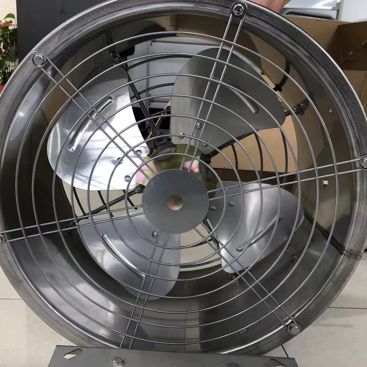 Hot sale greenhouse industrial warehouse 220v single phase 400mm ventilation hanging fan air flow circulation fan