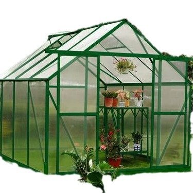 Garden plastic mini outdoor greenhouse with aluminum frame