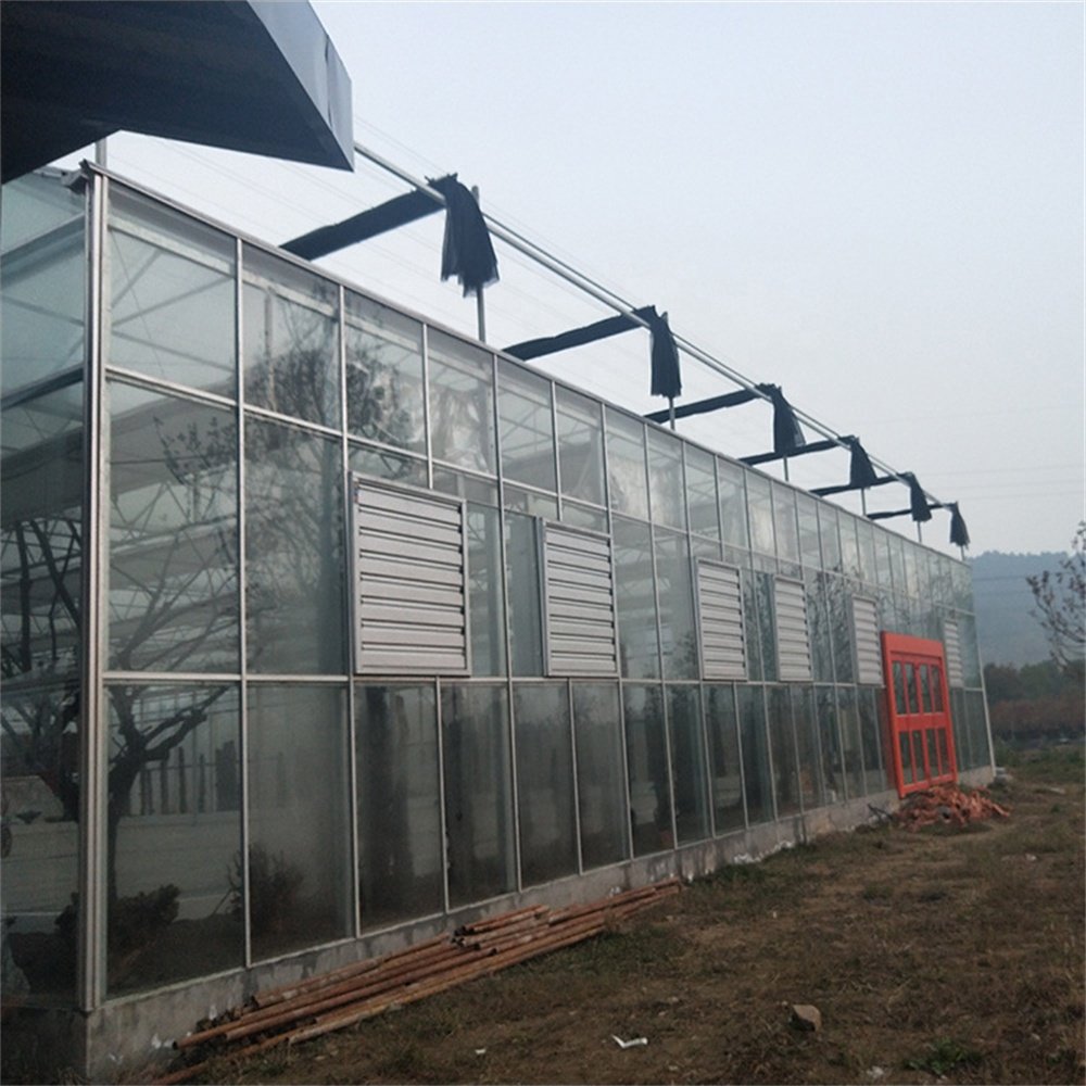 JNHF Glass Agricultural Greenhouse Multi-span Greenhouse