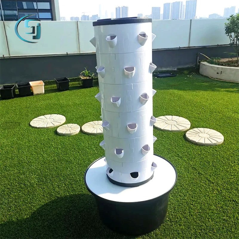 New agricultural greenhouse rotary aeroponic Tower garden vertical hydroponic system for planting