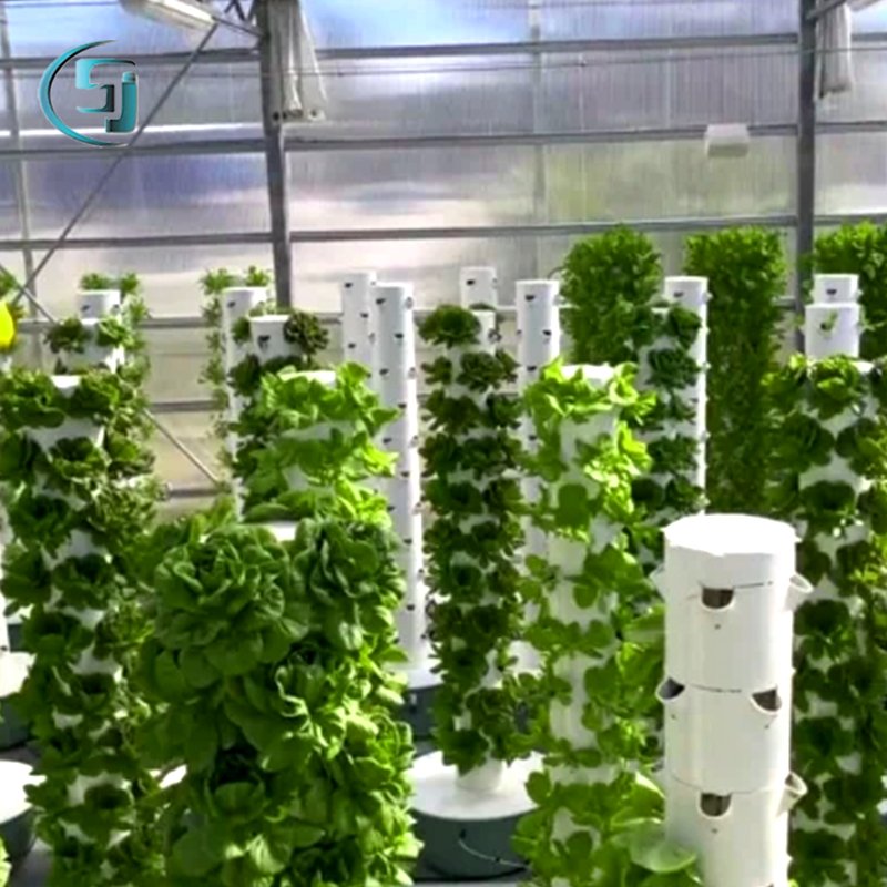 New agricultural greenhouse rotary aeroponic Tower garden vertical hydroponic system for planting