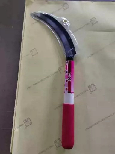 High quality farm garden agriculture greenhouse tool grass sickle stainless steel Blade Plastic Handle Harvest Saw Tooth sickle