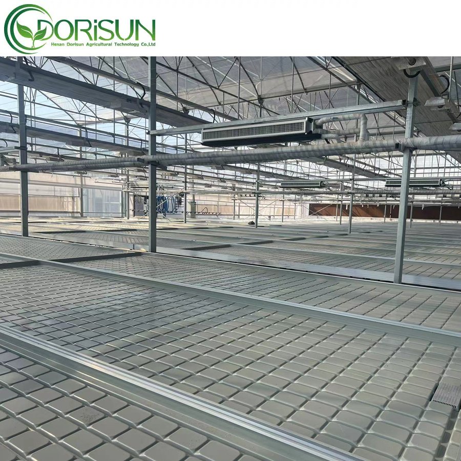Commercial Flood Ebb And Flow Hydroponics Ebb And Flow Middle Tray Nursery Bench Abs Plastic Flood Tray