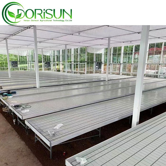 Commercial Flood Ebb And Flow Hydroponics Ebb And Flow Middle Tray Nursery Bench Abs Plastic Flood Tray