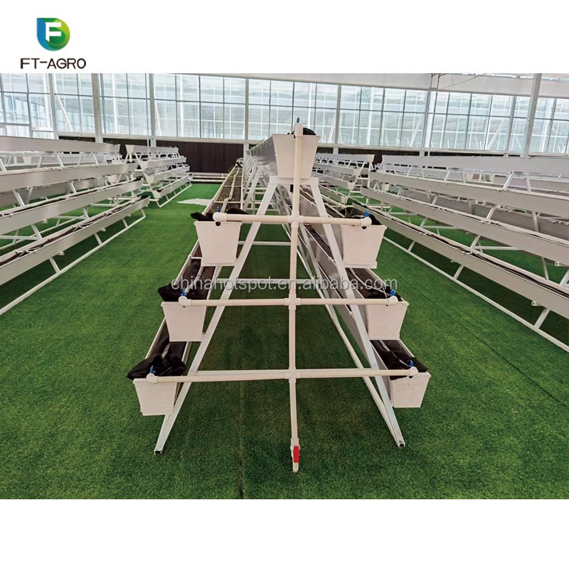 Strawberry hydroponic growing system growing gutter with high quality for sale