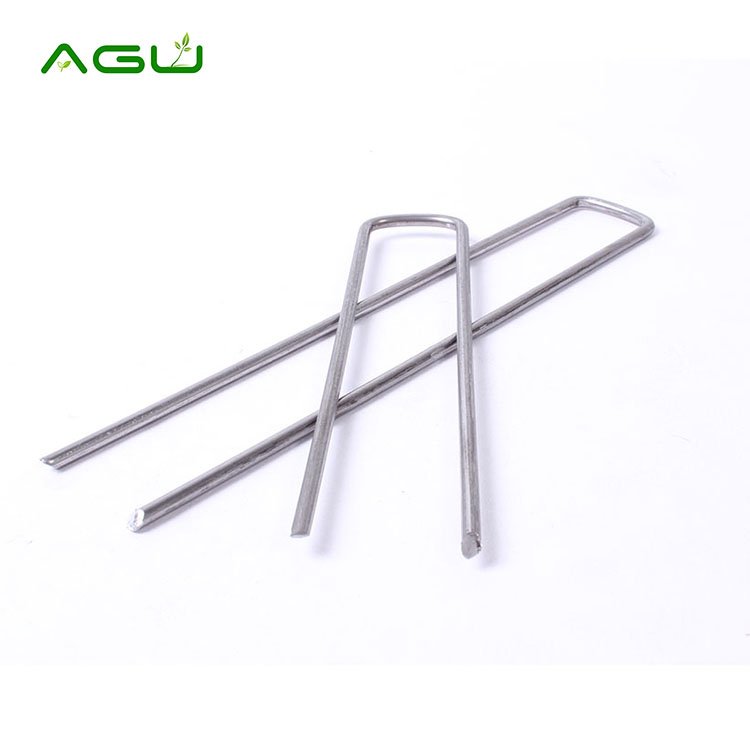 Metal Fabric Pins Sod Staples U Shaped Garden Pegs Nails For Artificial Grass Landscaping Garden Greenhouse