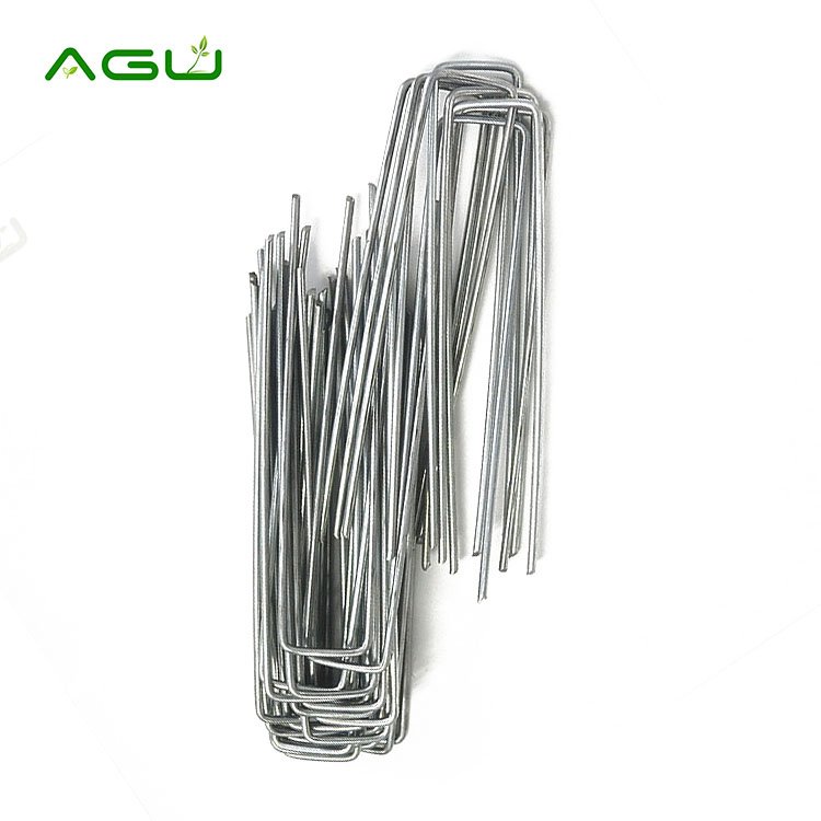 Metal Fabric Pins Sod Staples U Shaped Garden Pegs Nails For Artificial Grass Landscaping Garden Greenhouse