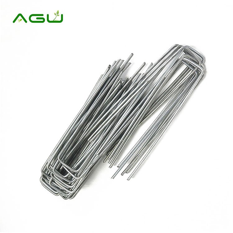 Metal Fabric Pins Sod Staples U Shaped Garden Pegs Nails For Artificial Grass Landscaping Garden Greenhouse