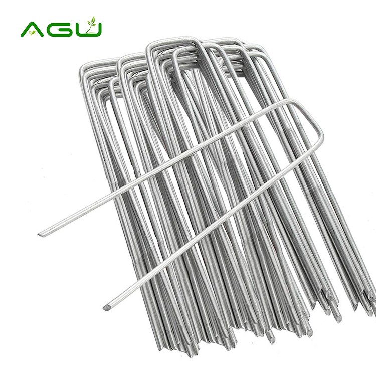 Metal Fabric Pins Sod Staples U Shaped Garden Pegs Nails For Artificial Grass Landscaping Garden Greenhouse