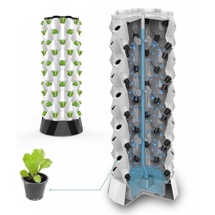 Aeroponic Growing Towers Hydroponics Vertical Garden Systems Hydroponic Systems Indoor Pvc Pineapple Planting Type Vertical