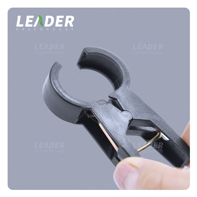 Agricultural UV protection plastic white garden plant support tomato cucumber grafting vine clip for tunnel greenhouse