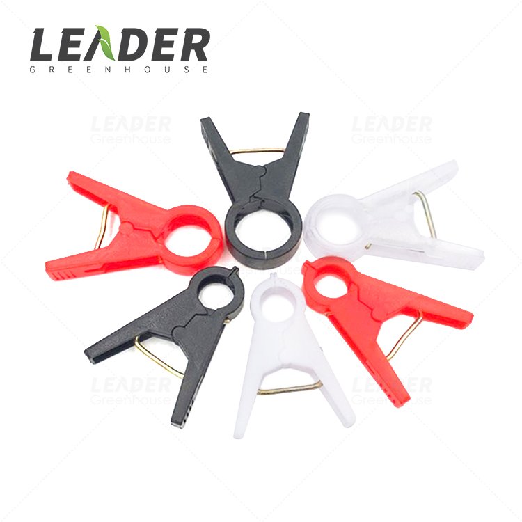 Agricultural UV protection plastic white garden plant support tomato cucumber grafting vine clip for tunnel greenhouse