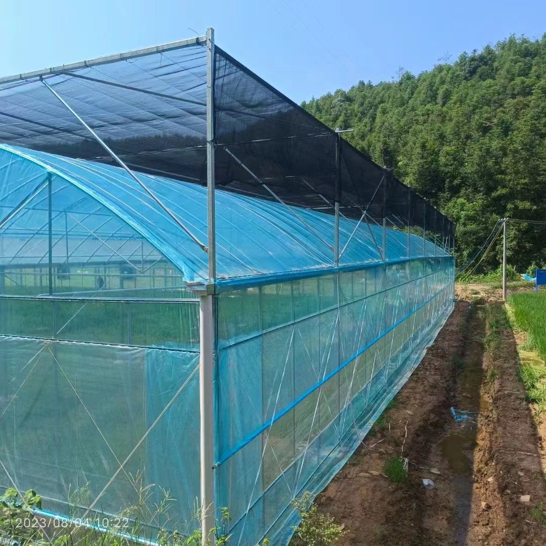 High quality hot sale agricultural greenhouse with steel spring pipe clamp greenhouse accessories dip plastic film double hooks