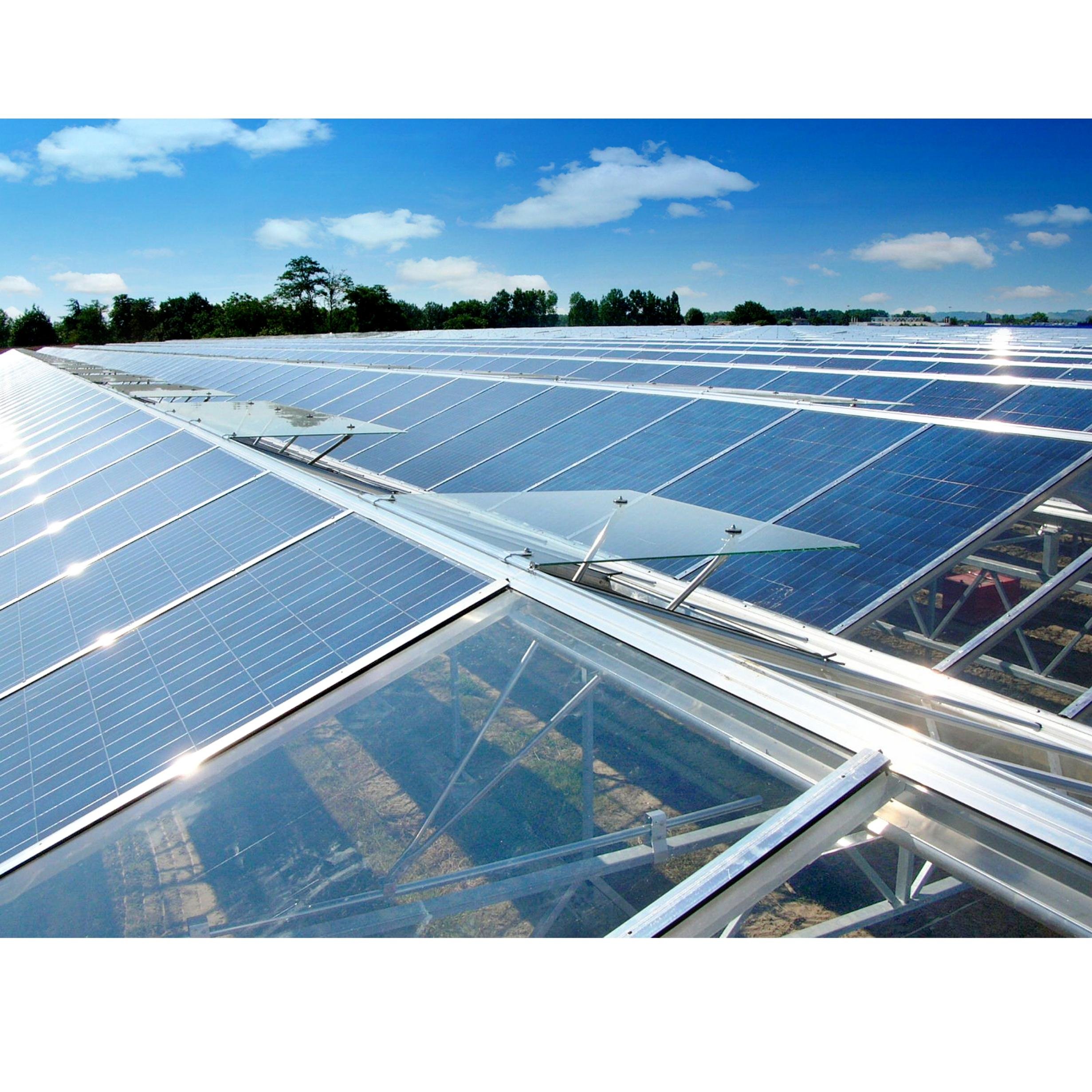 Commercial modern electric power solar energy greenhouse for agriculture
