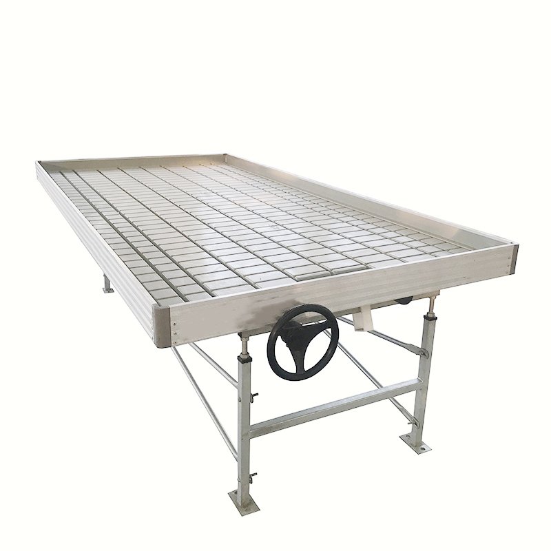Agriculture Greenhouse Hydroponic Rolling Bench Grow Table