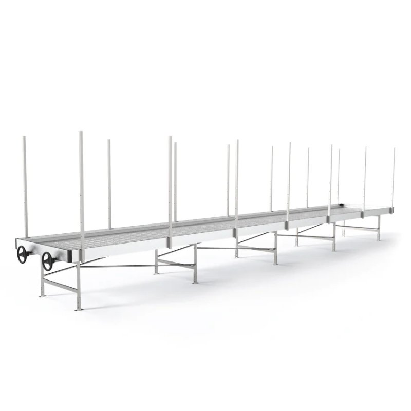 Agriculture Greenhouse Hydroponic Rolling Bench Grow Table