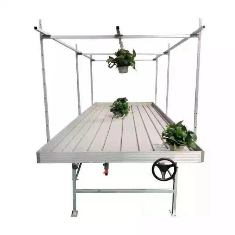 Agriculture Greenhouse Hydroponic Rolling Bench Grow Table