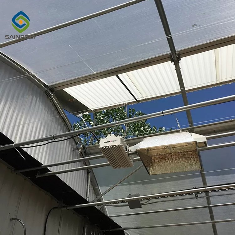 The Cheapest SAINPOLY Plastic Film Blackout Light Deprivation Greenhouse for Sale