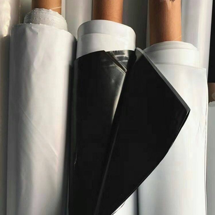 UV resistant agricultural mushroom light deprivation greenhouse 150 micron 6 mil hydro film white black plastic sheet panda film