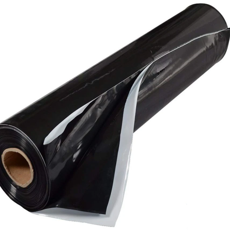5.5Mil Mushroom Poly Panda Plastic Film UV Treated 200micron Light Deprivation Greenhouse Cover Reflective Black And White Film