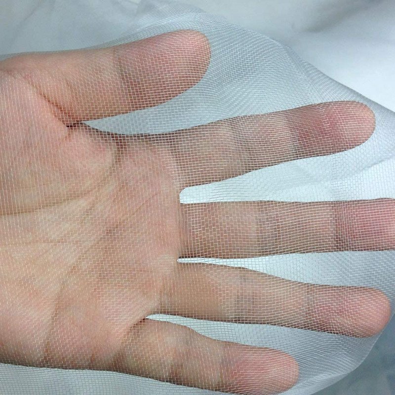 Garden Net Mesh Mosquito Netting Plant Covers White Bird Net Barrier Cotton Mesh Bag Greenhouse Row Cover Plastic Insect Netting