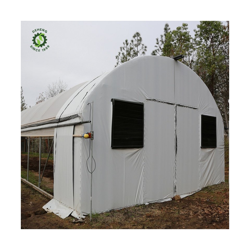 New Innovation Commercial Agriculture Greenhouse Agricultural Tunnel Blackout Greenhouse System