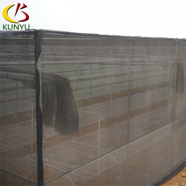 Hot Dip Galvanized Structure Flat Shade House For Agriculture