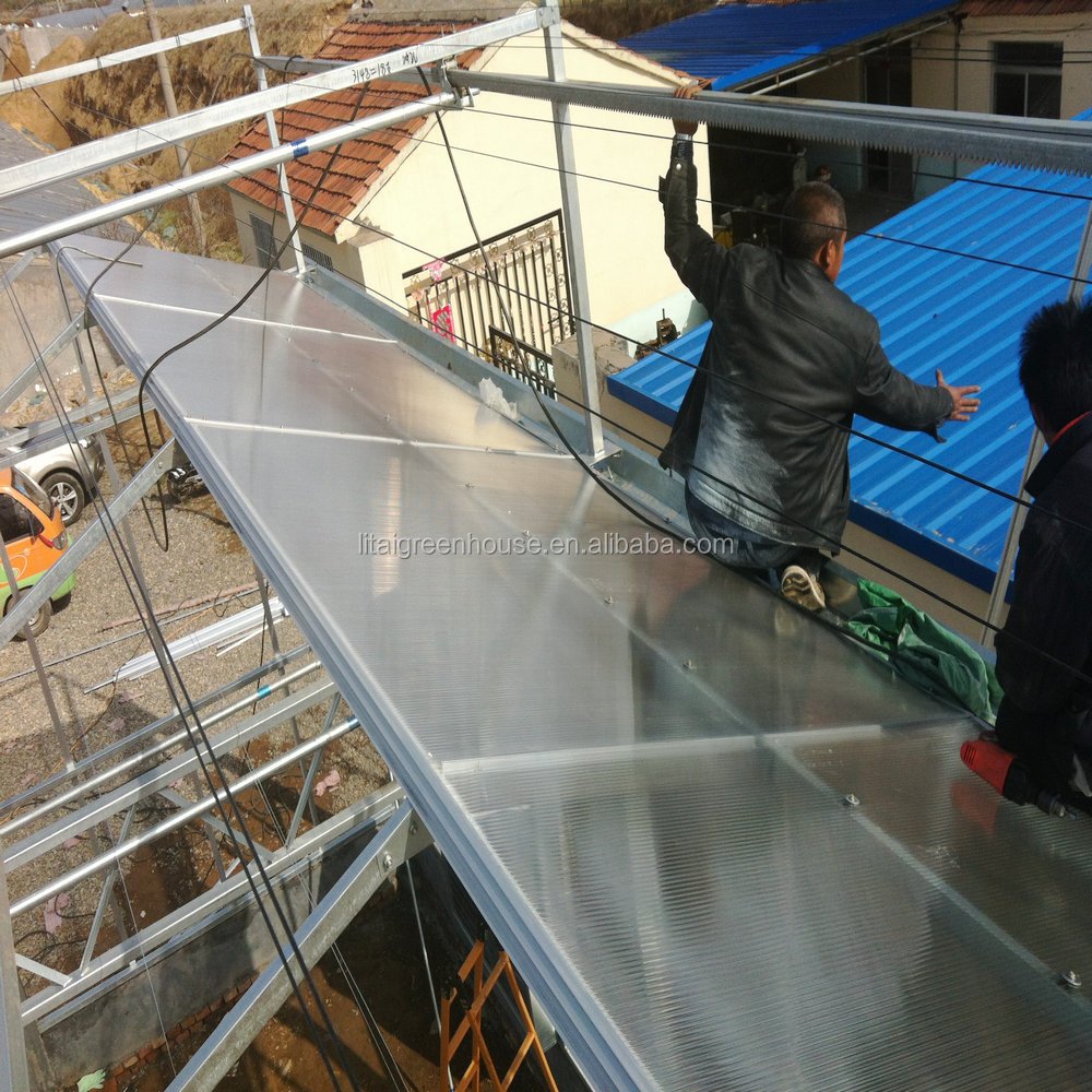 Pc Sheet High Quality Commercial Polycarbonate Greenhouse for Sale Large Hydroponics Grow System Large Green House Covers