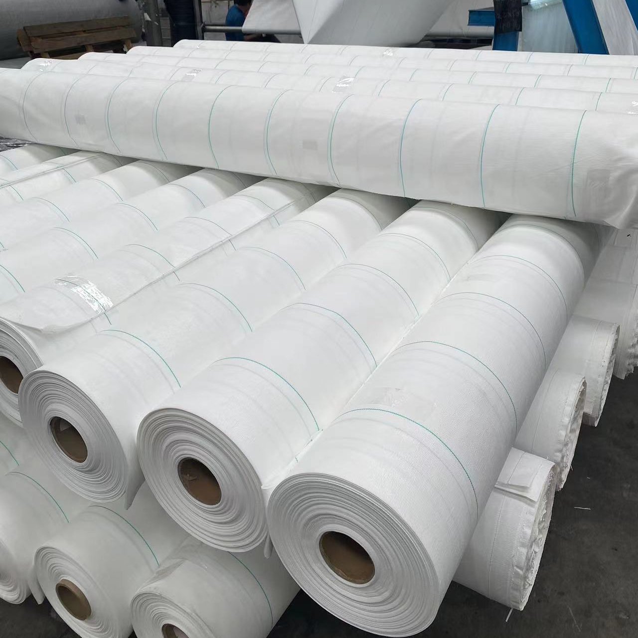 Outdoor agricultural polypropylene pins fixing ground cover tomato greenhouse uv resistant 120g white woven fabric weed mat