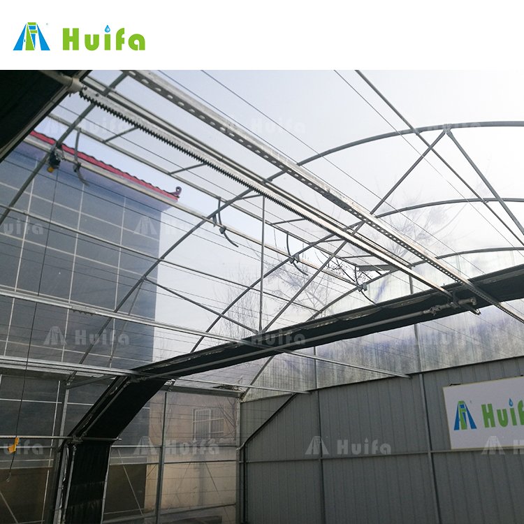 American single-span greenhouses agriculture standard automatic Blackout plastic film greenhouse