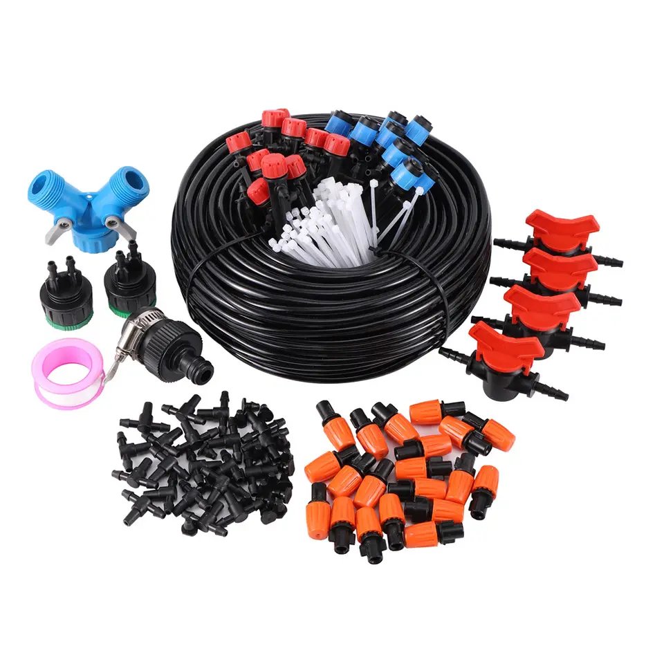 Farming agricultural garden greenhouse automatic irrigation system accessories micro drip tape irrigation tube 20m 30m kit