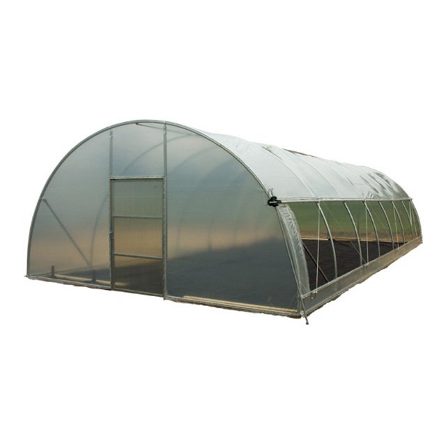 Low price agricultural tent green house Polytunnel plastic tunnel pe Single-Span greenhouse for sale