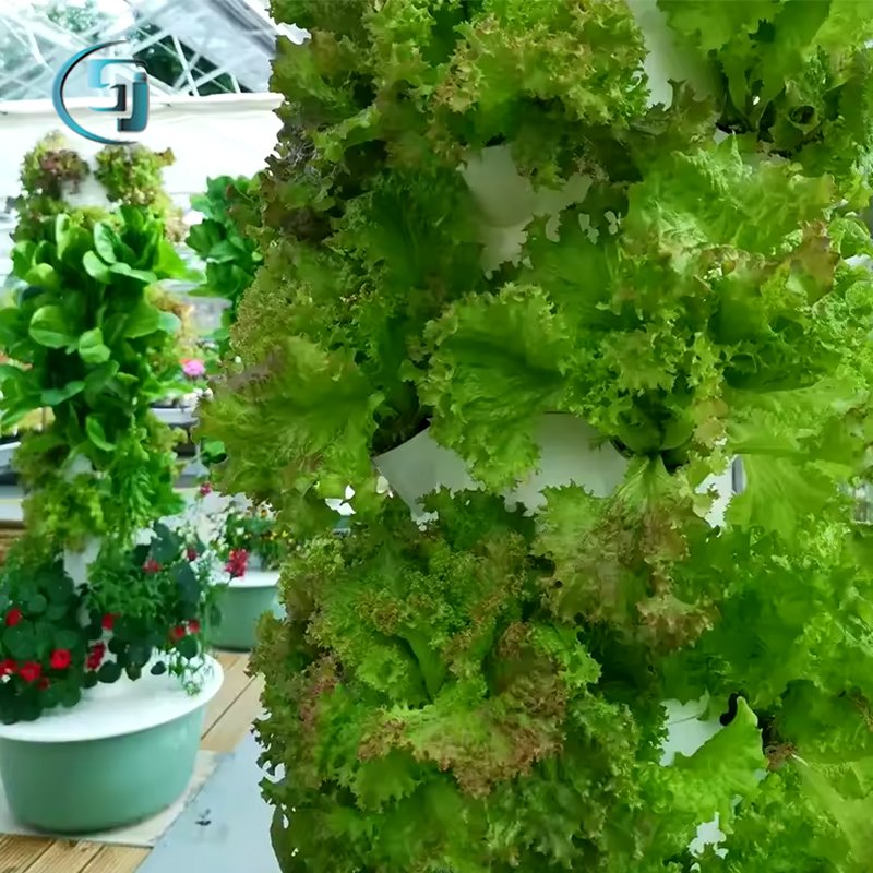 Wholesale Greenhouse Aeroponics Tower Garden 10 layers Vertical Hydroponic System 80 plants Lettuce Growing Tower System