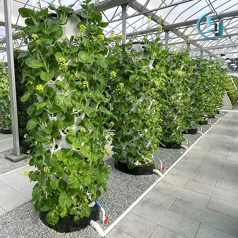 Wholesale Greenhouse Aeroponics Tower Garden 10 layers Vertical Hydroponic System 80 plants Lettuce Growing Tower System