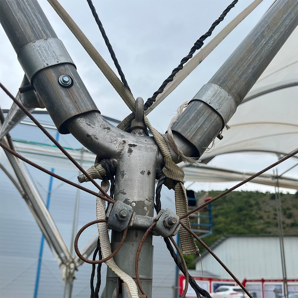 Metal Frame for Agricultural Greenhouses with Wind Resistance