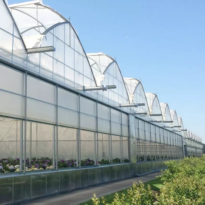 PC Sheet Garden Agricultural Greenhouse With Control System