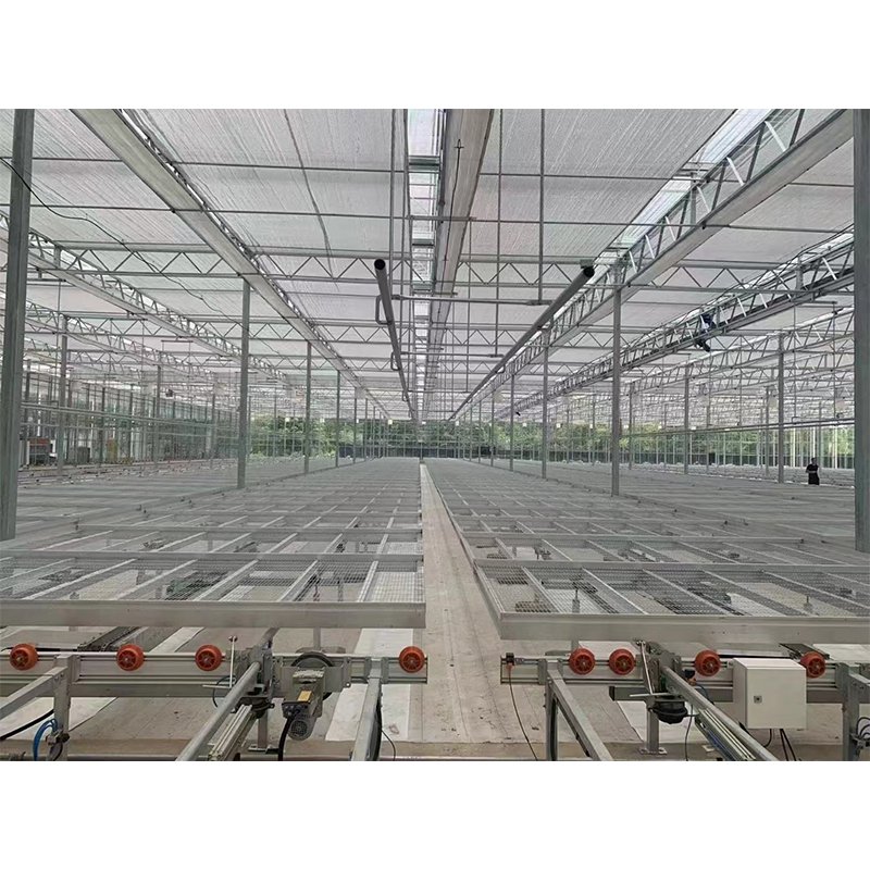 agricultural greenhouse equipment welded mesh movable seedbed table