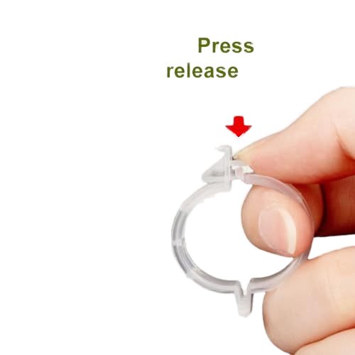 plastic outdoor clear plant support garden vine vegetables secured plastic plant clip for climbing plants