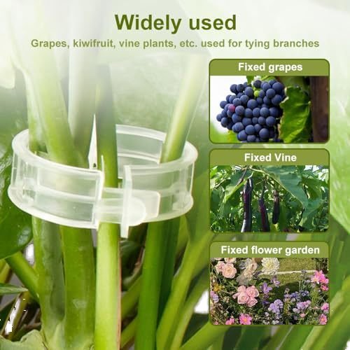 plastic outdoor clear plant support garden vine vegetables secured plastic plant clip for climbing plants